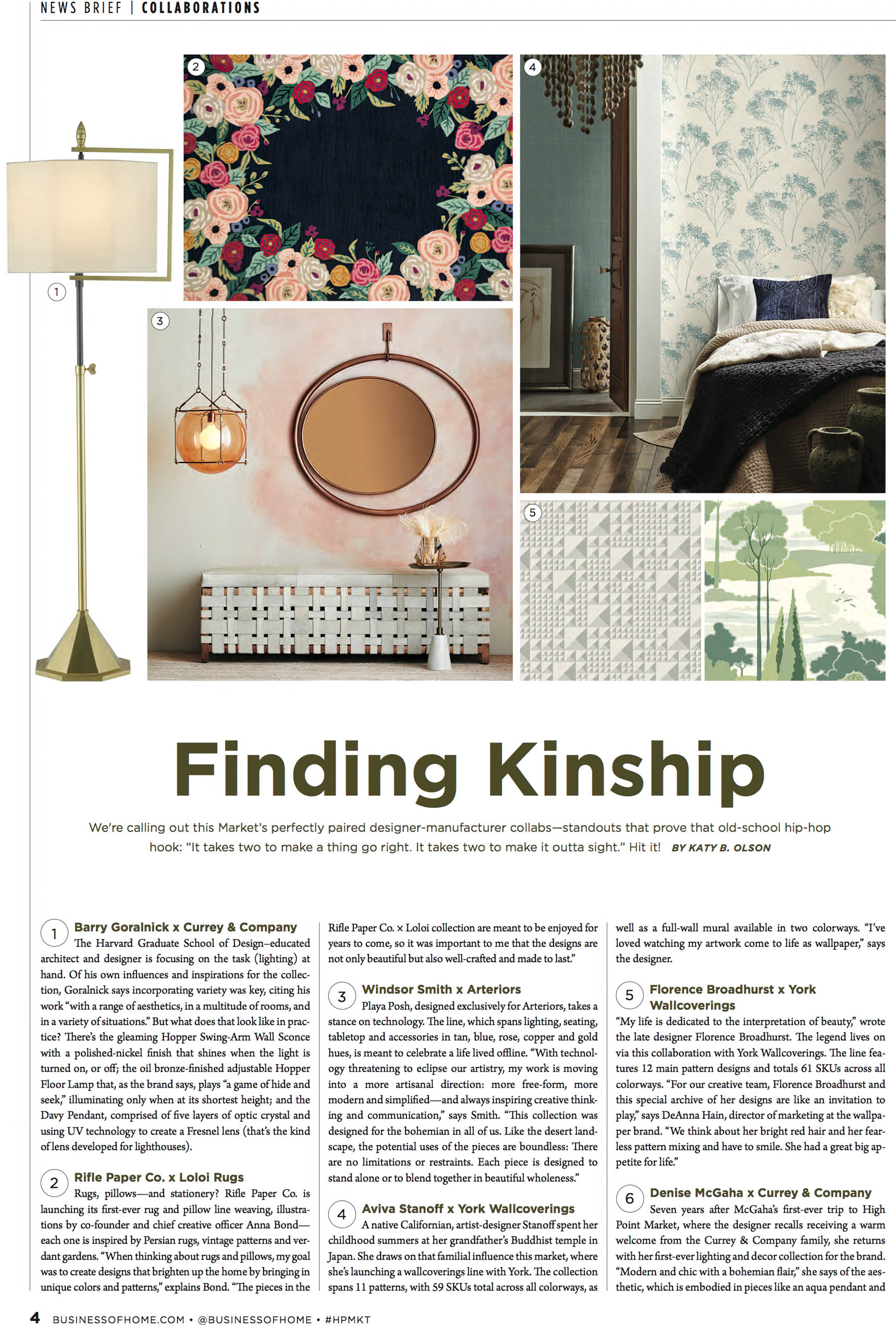 The Business of Home features Barry Goralnick's Hopper Floor Lamp