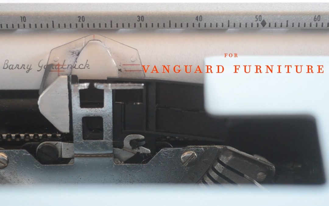 Barry Goralnick for Vanguard Furniture (Video)