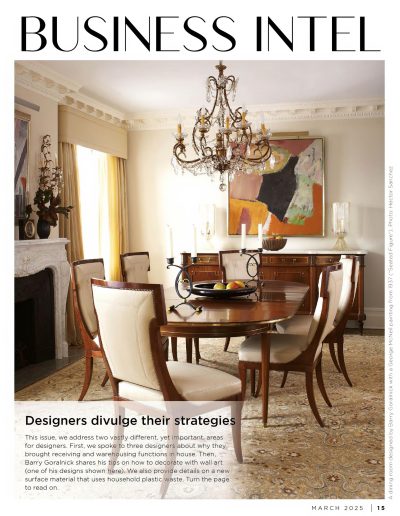 Goralnick on Art and Wall Decor in Designers Today