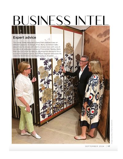 Business Intel with Goralnick in Designers Today