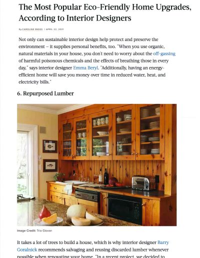 A Goralnick Eco-Friendly Hamptons Kitchen