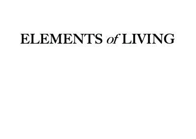 Elements of Living: Goralnick Lighting