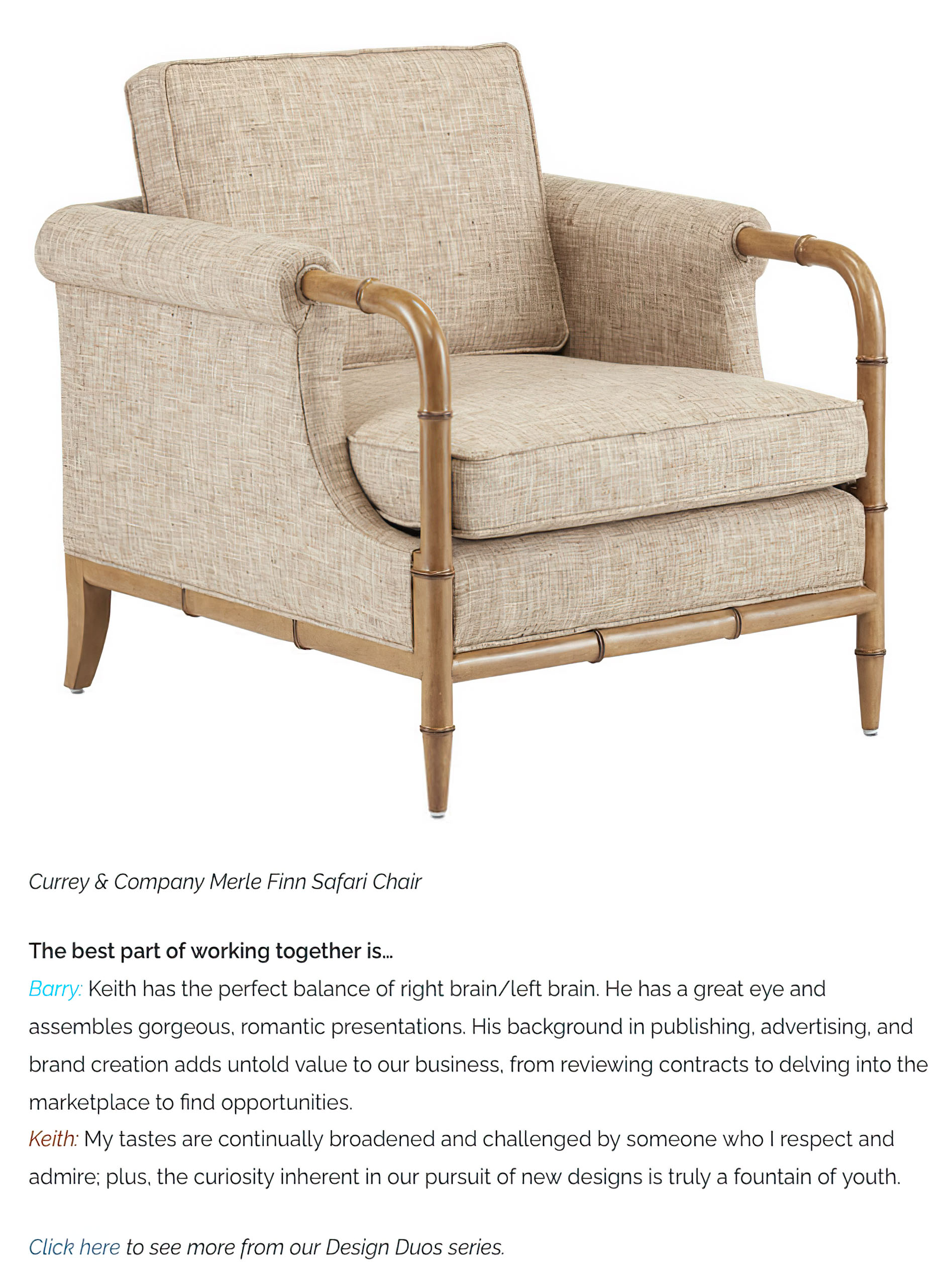 Design Duo: Barry Goralnick & Keith Gordon