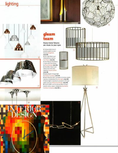 Interior Design Highlights Goralnick’s Diana Floor Lamp