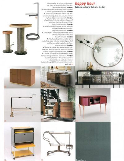 Interior Design Toasts Goralnick Bar Cart