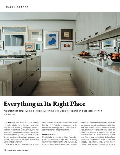 KBB Features Goralnick Kitchen with Ornare