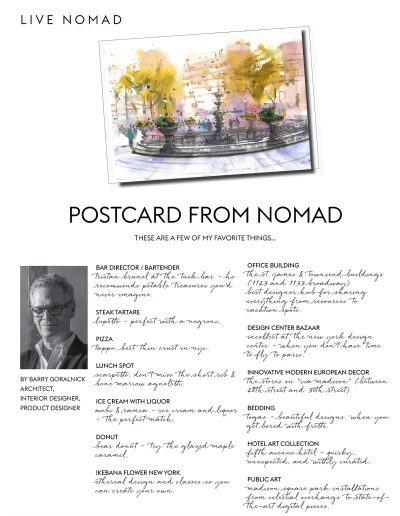 Barry Goralnick in NOMAD Magazine