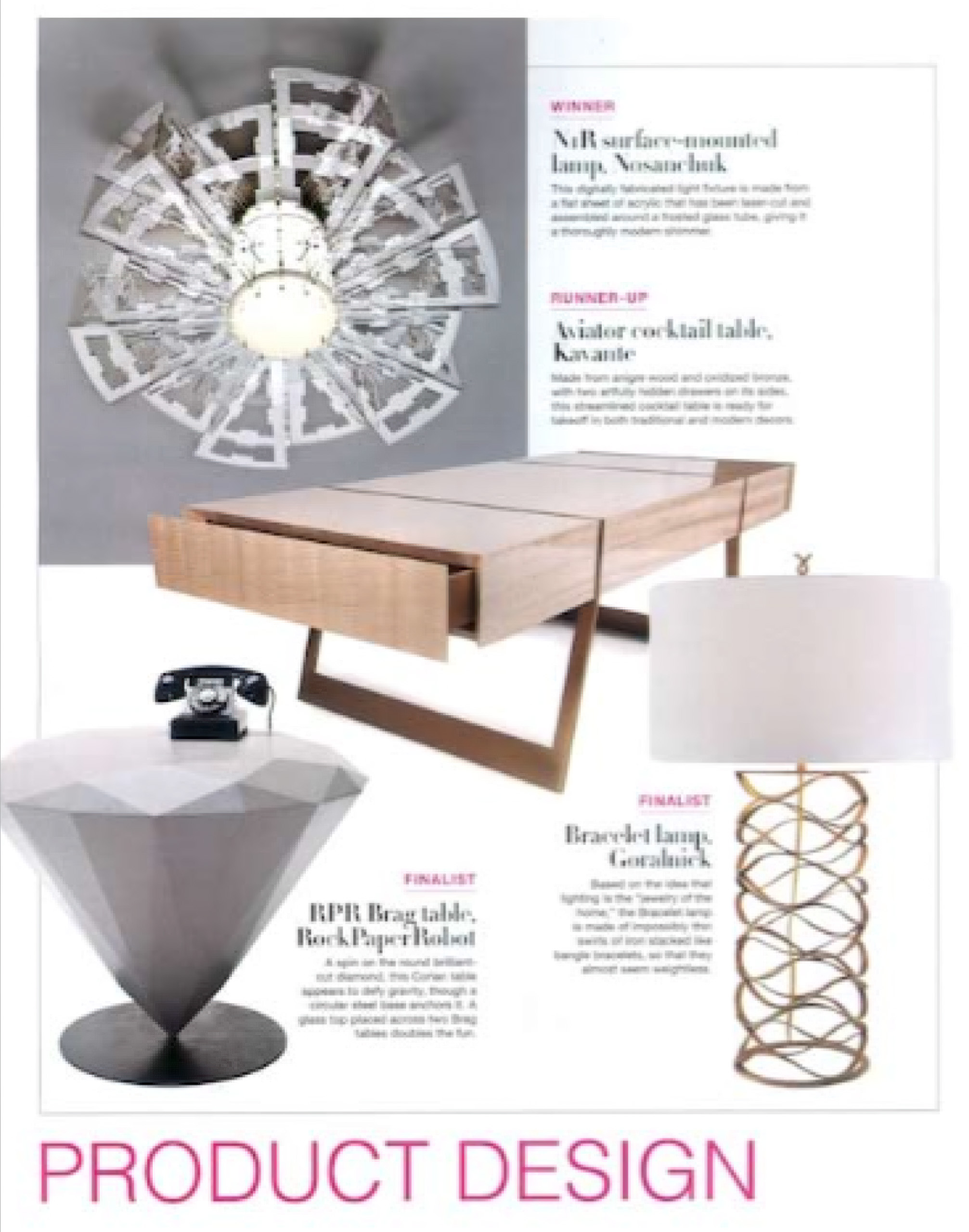 NYC&G Innovation in Design Awards recognizes Barry Goralnick's Bracelet Lamp
