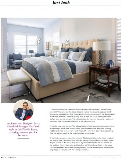 Palm Beach Bedroom by Goralnick