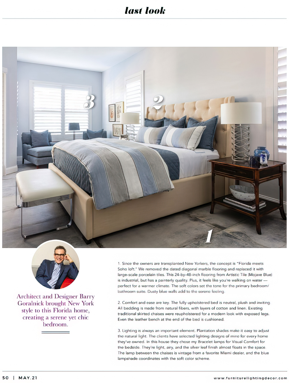 Palm Beach Bedroom by Goralnic