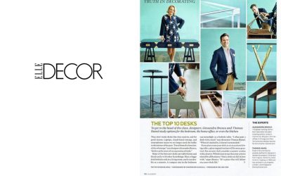 Elle Decor: Top 10 Desks include Yorke by Barry Goralnick
