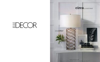 Elle Decor: Goralnick’s Bracelet Table Lamp