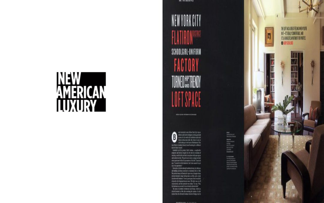 New American Luxury features Goralnick Loft