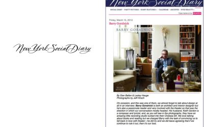 New York Social Diary talks with Barry Goralnick