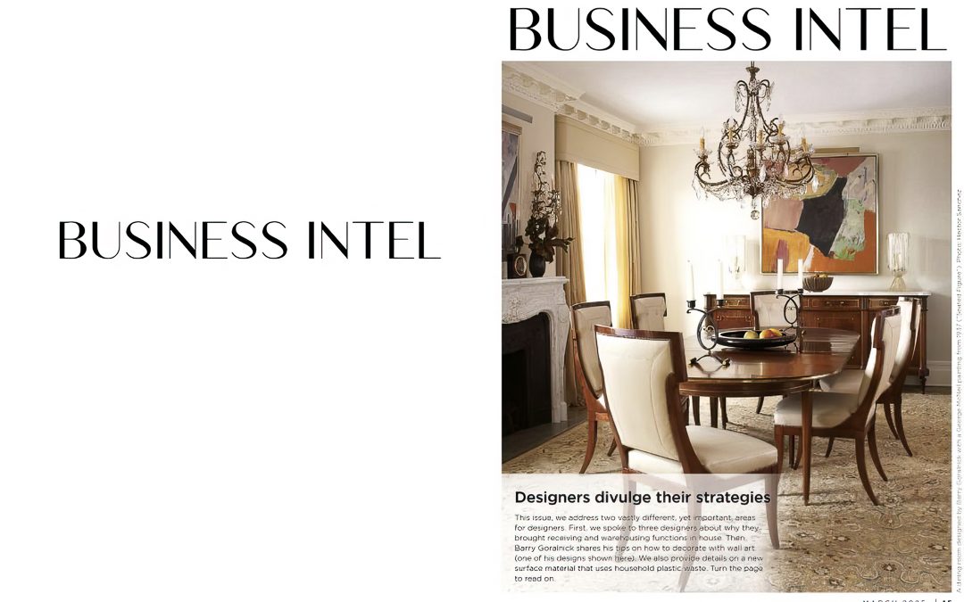 Goralnick on Art and Wall Decor in Designers Today