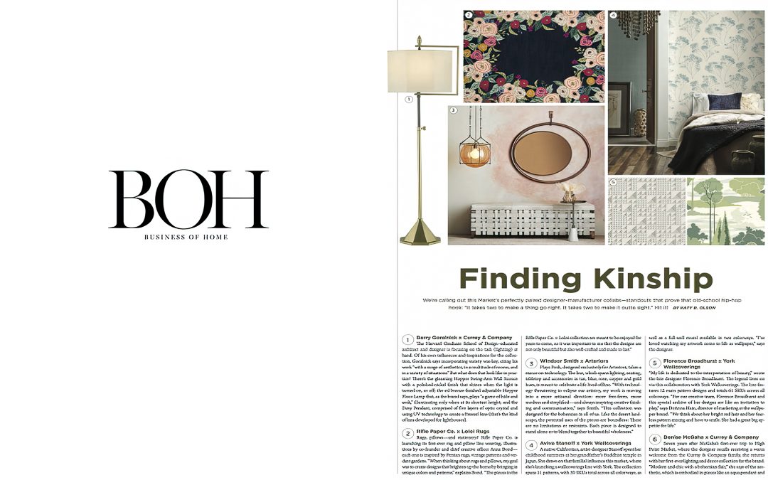 BOH Features Goralnick’s Floor Lamp for Currey