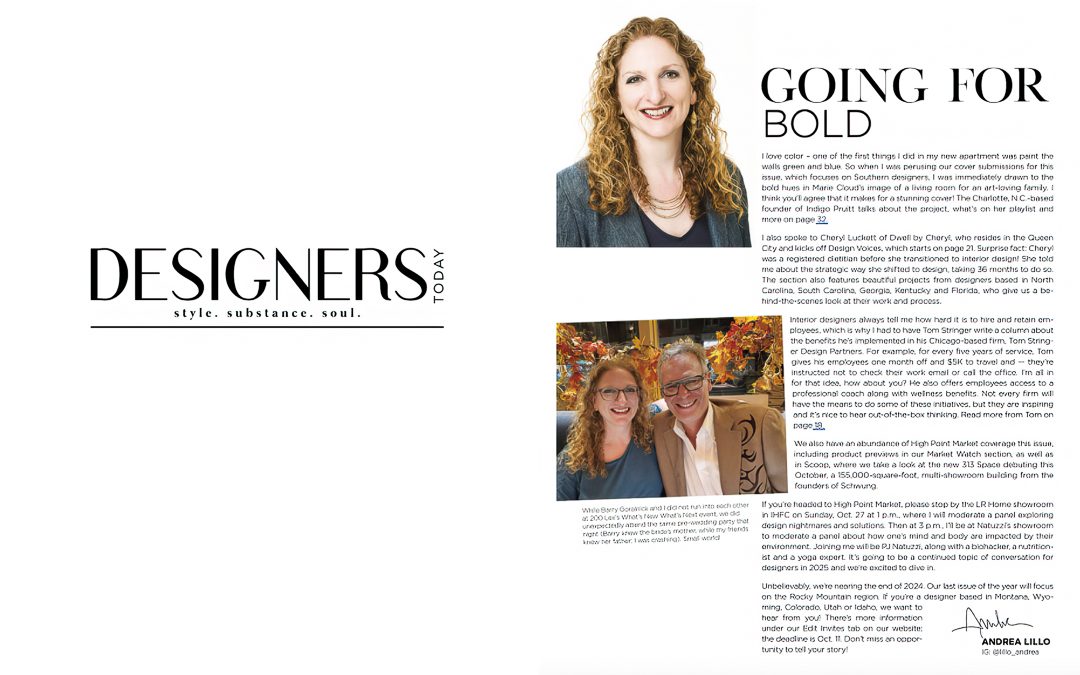 Editor Andrea Lillo & Barry Goralnick Go for Bold