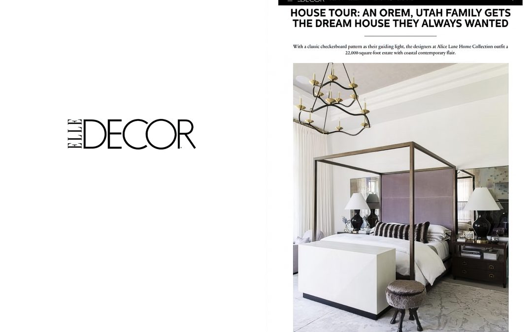 Elle Decor Features Goralnick Two Tier Chandelier