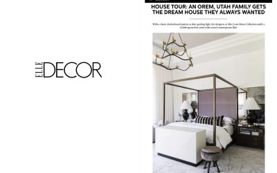 Elle Decor Features Goralnick Two Tier Chandelier