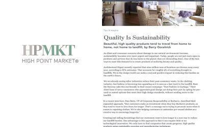 Goralnick on Sustainability