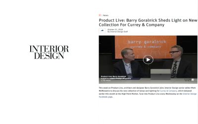 Interior Design Sheds Light on Goralnick for Currey & Co