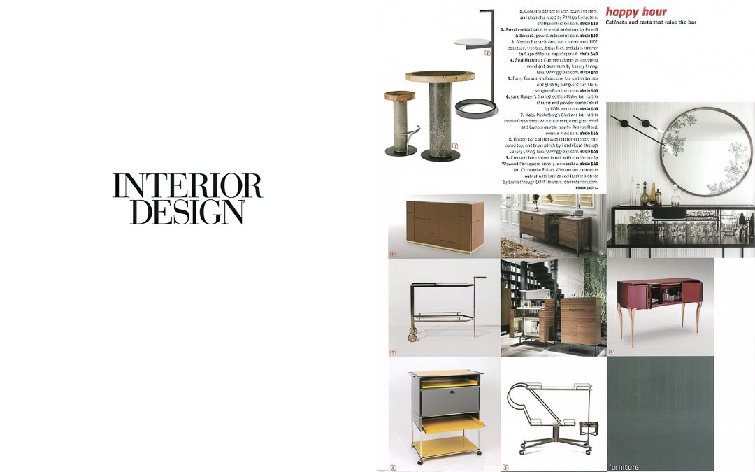 Interior Design Toasts Goralnick Bar Cart
