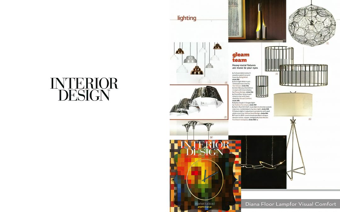 Interior Design Highlights Goralnick’s Diana Floor Lamp