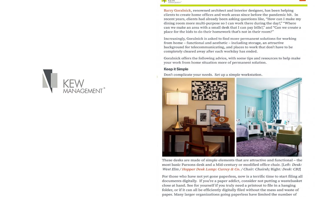 Goralnick’s 7 Home Office Tips for Kew