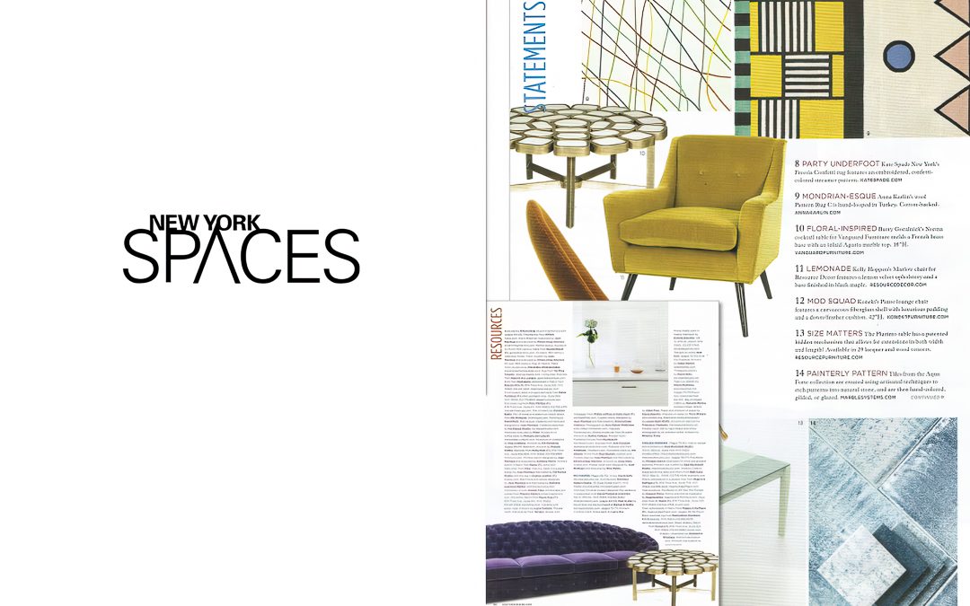 New York Spaces’ Art Issue with Goralnick Cocktail Table