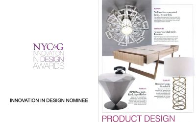 NYC&G Innovation in Design Awards recognizes Barry Goralnick’s Bracelet table lamp