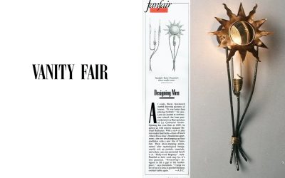 Vanity Fair features Goralnick Buchanan Orion Sconce